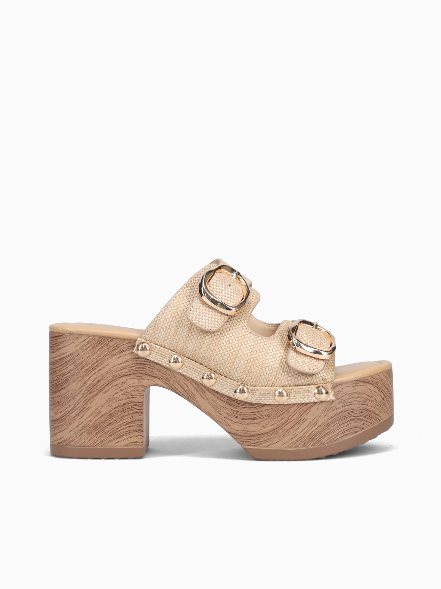 Bloom Beige Eyelet Raffia