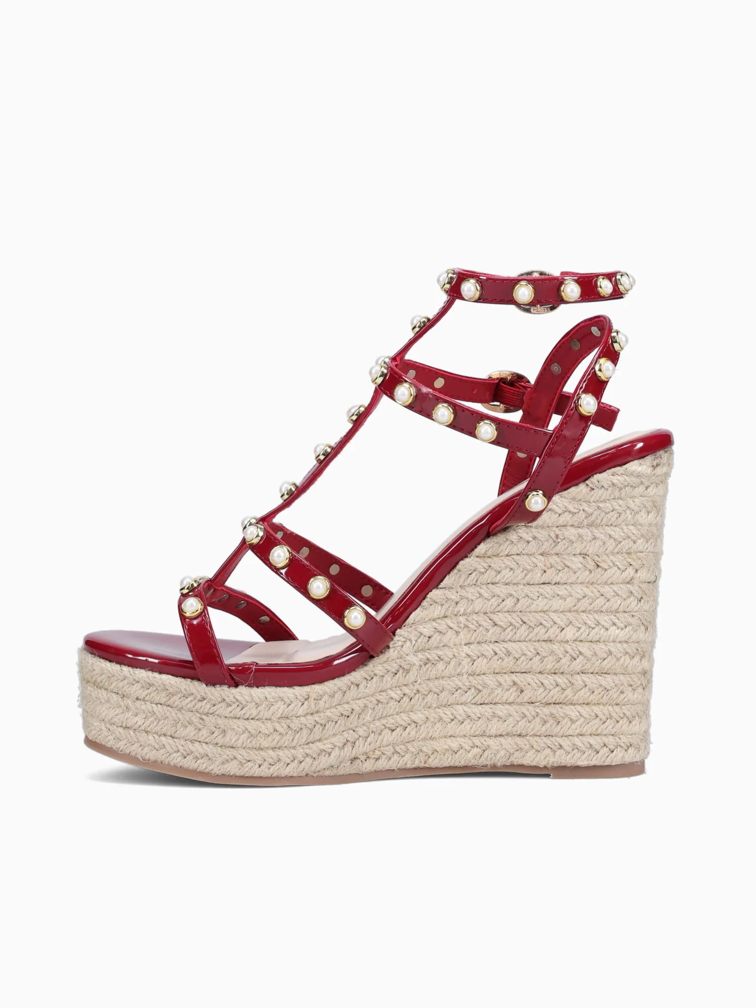Eliza Burgundy Patent - Image 5