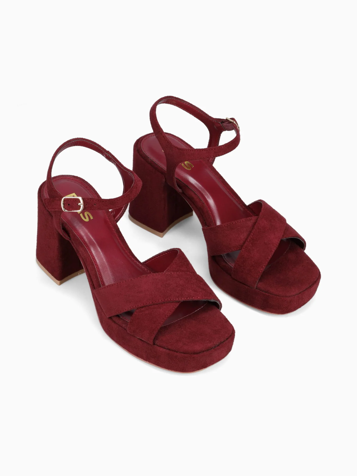 Elizabeth Burgundy Suede - Image 3