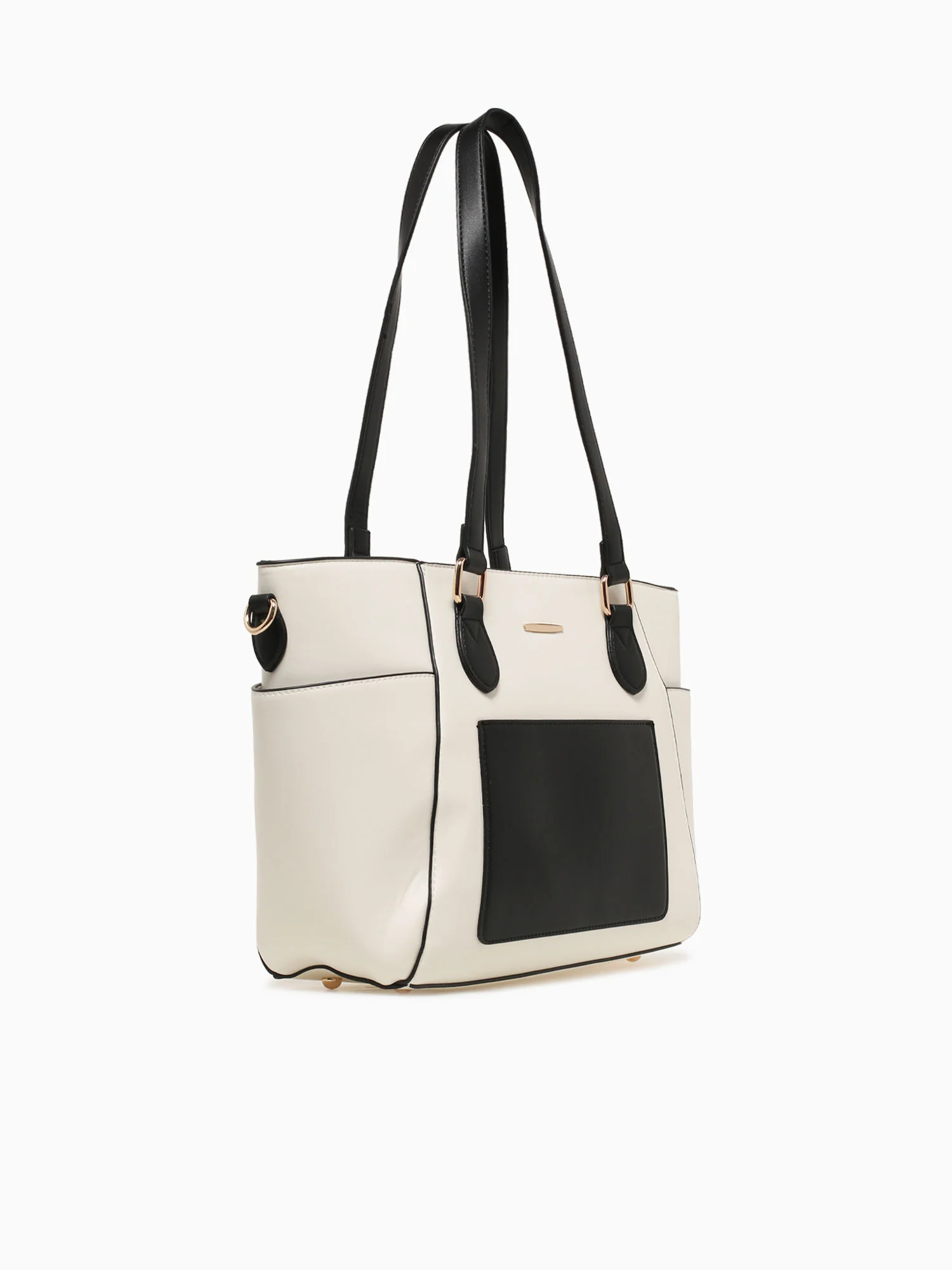 Farah Tote Off White Black - Image 2