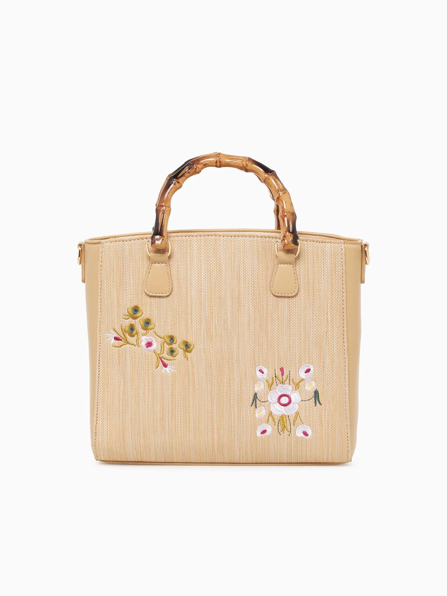 Flora Top Handle Beige