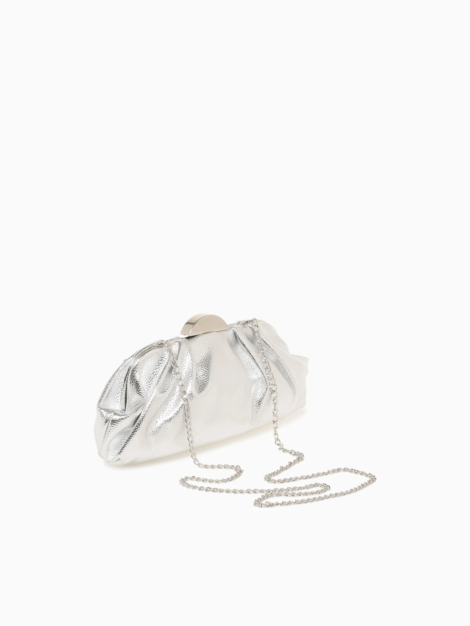 Kisslock Clutch Silver - Image 3