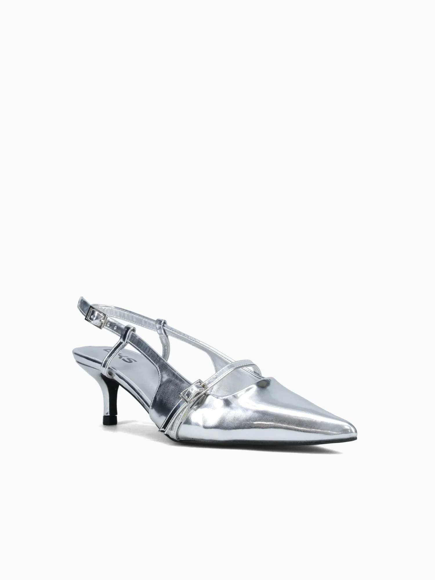Penelope Mirror Silver Patent - Image 2