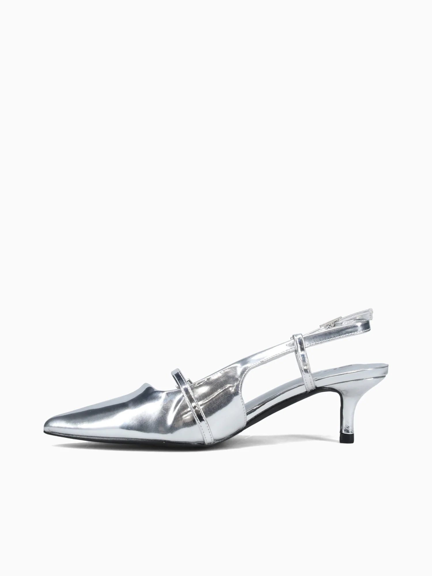 Penelope Mirror Silver Patent - Image 4