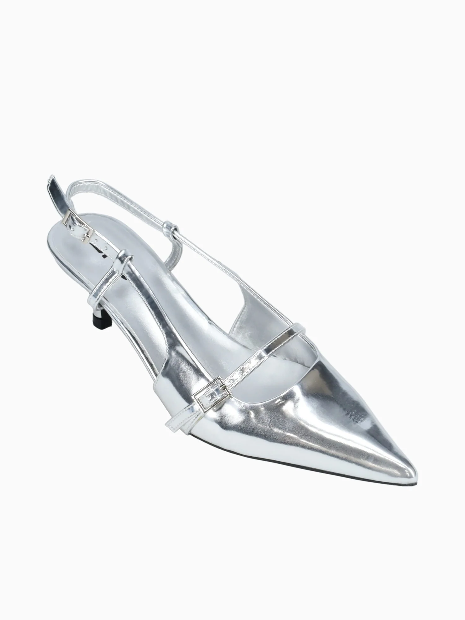 Penelope Mirror Silver Patent - Image 7