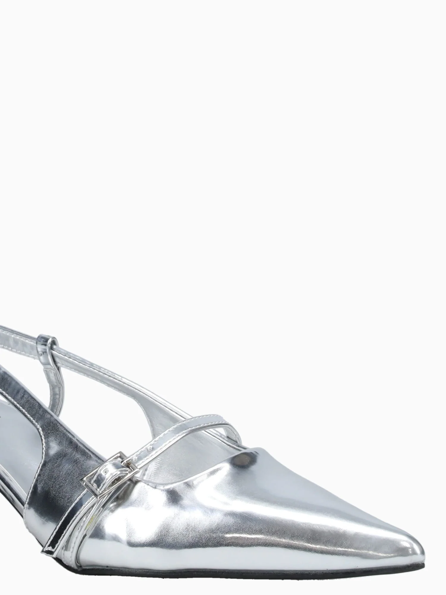 Penelope Mirror Silver Patent - Image 8