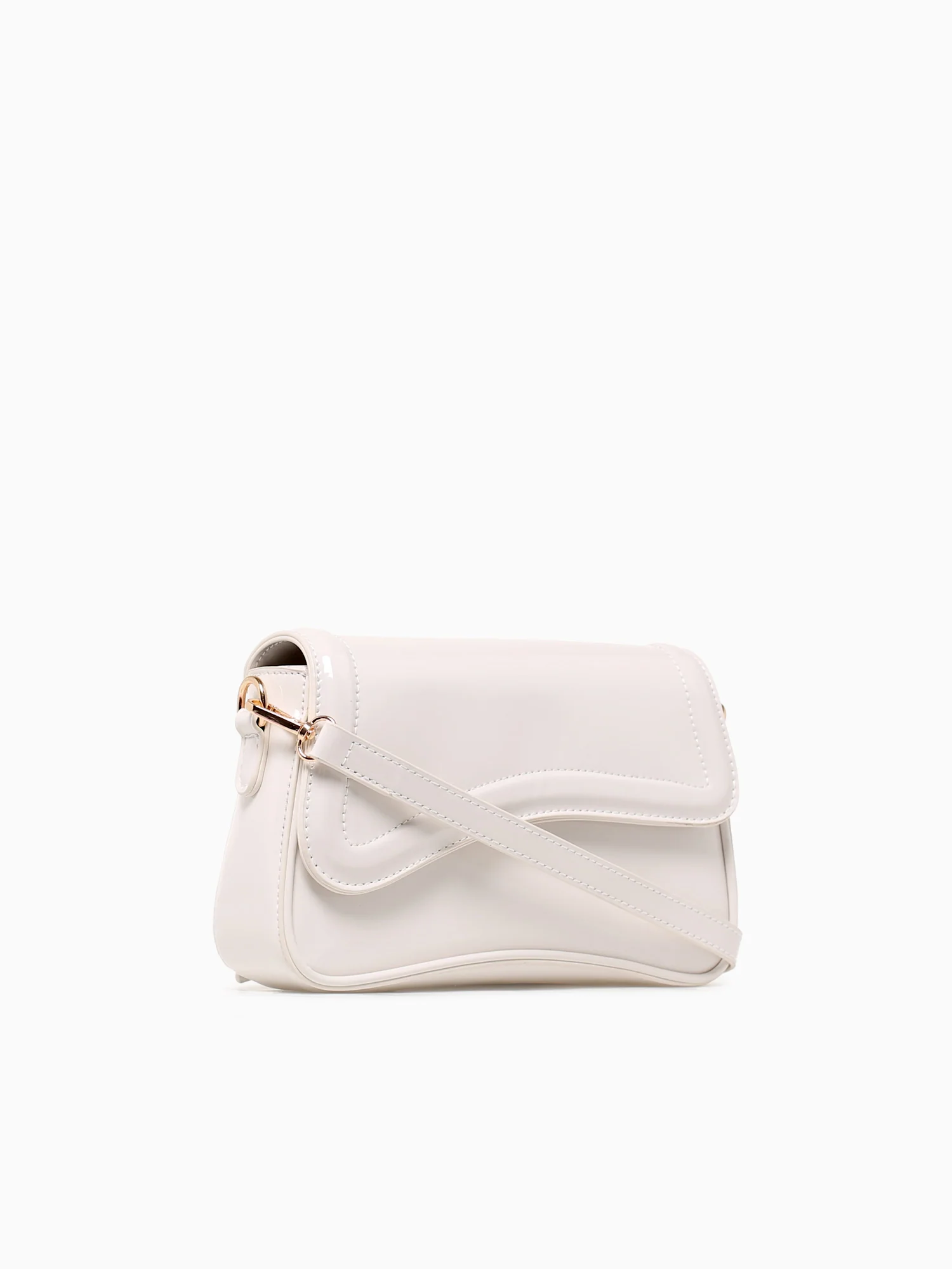 Polina Shoulder Bag Off White Pat - Image 2