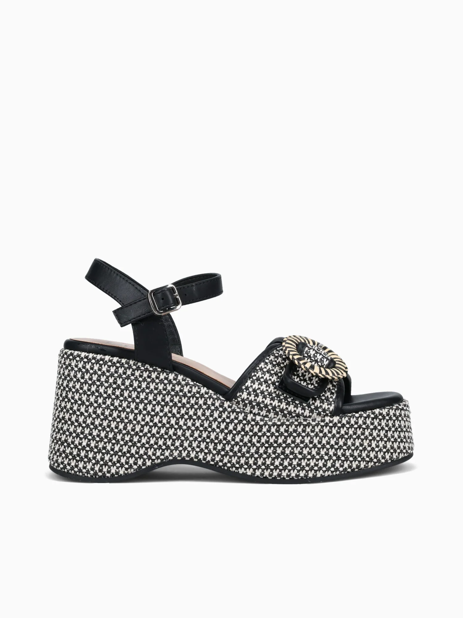 Sandy Black Raffia