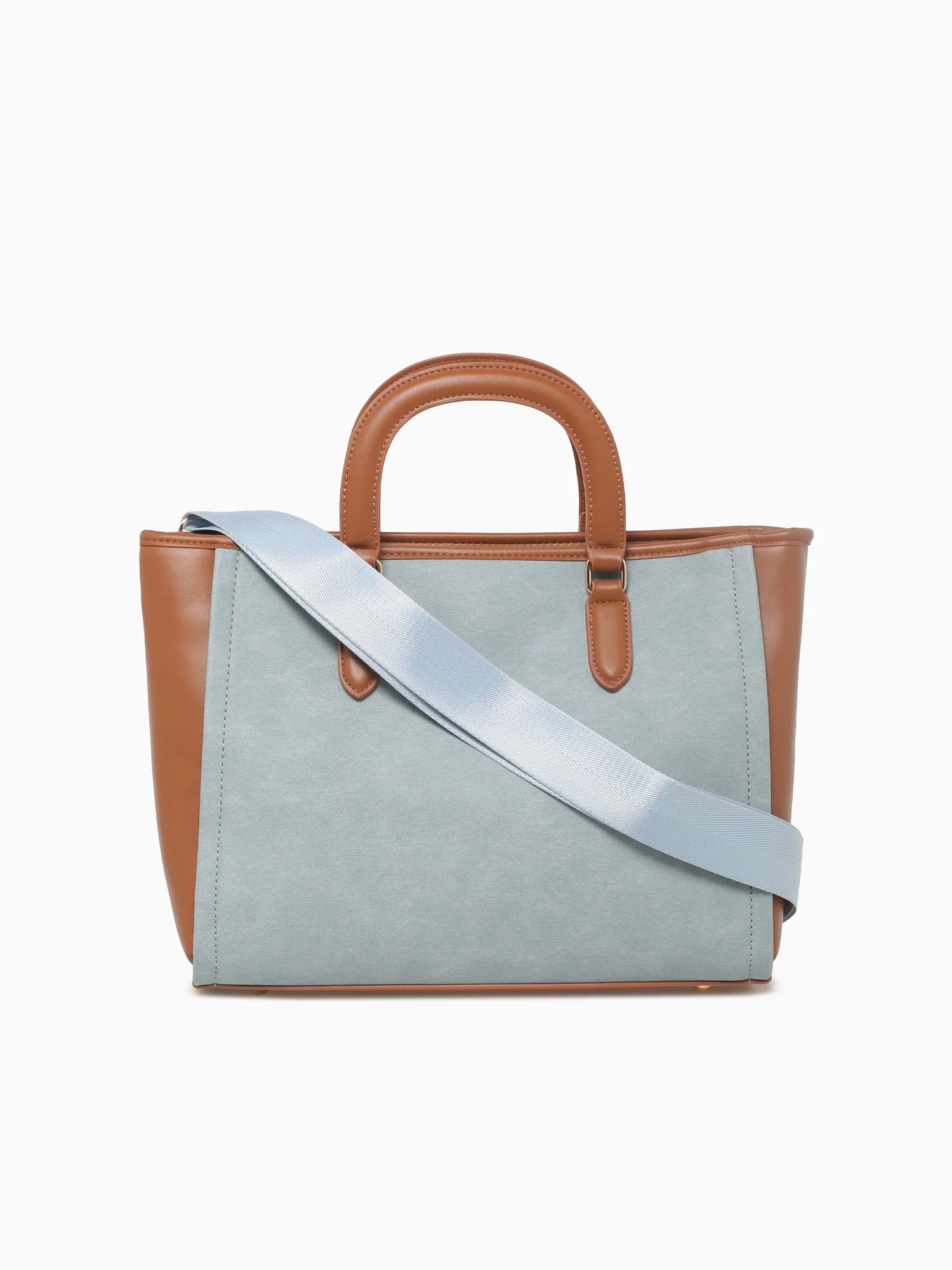 Tania Top Handle Denim Tan - Image 3