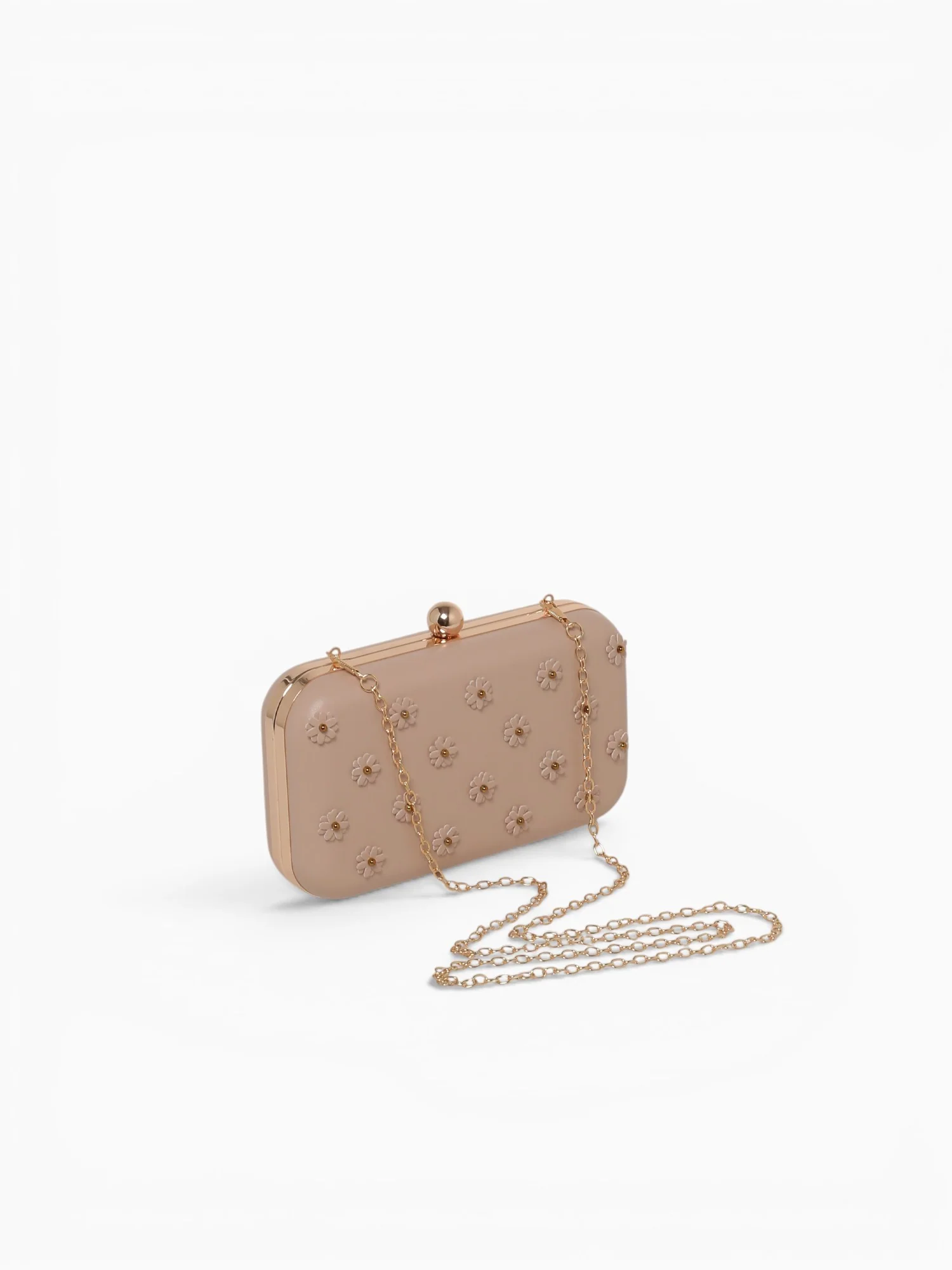 Tiana Clutch Bag Beige - Image 3