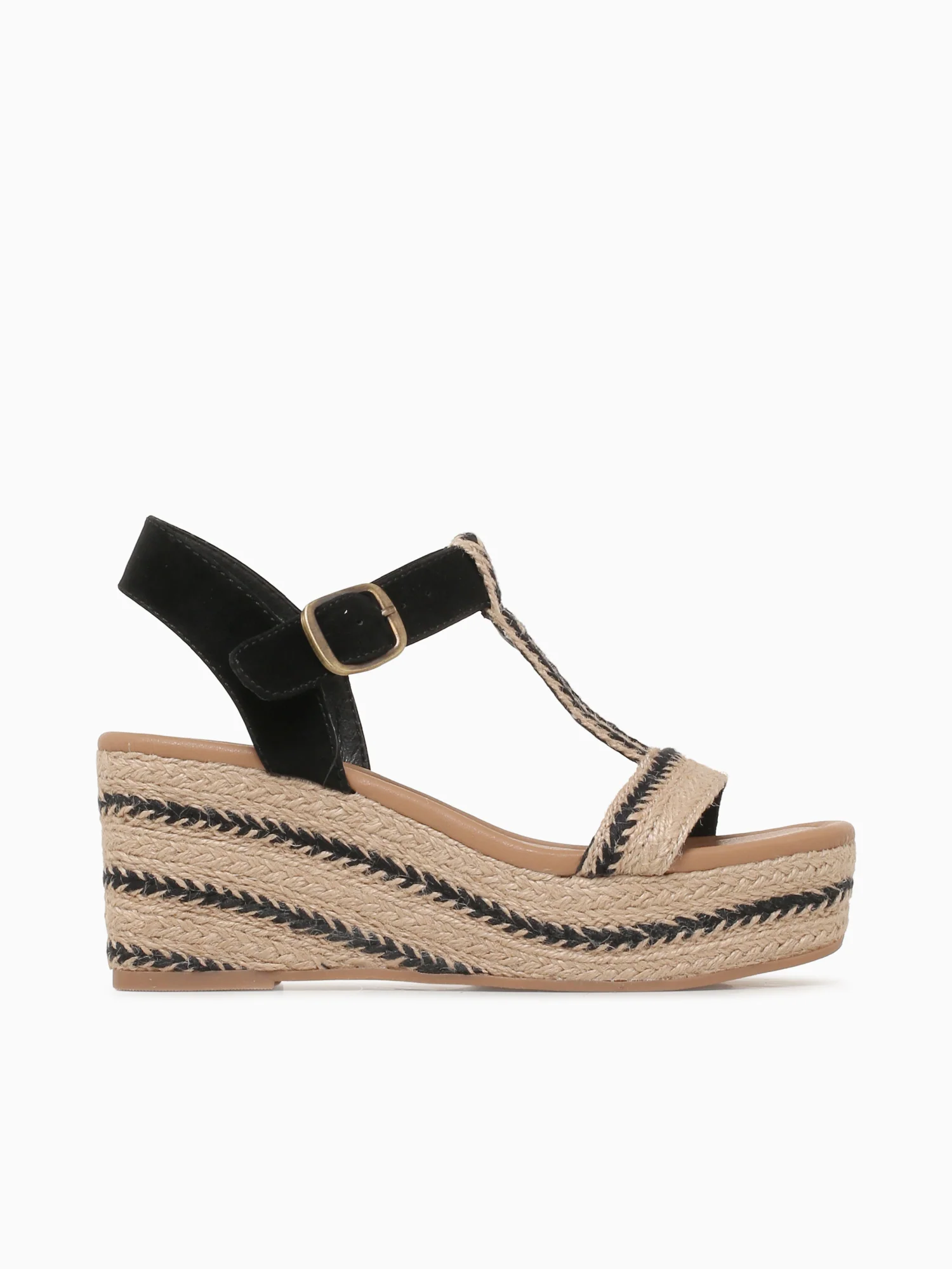 Annika Natural Black textile